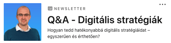 Kató Tamás - Q&A - Digitális stratégiák LinkedIn hírlevél